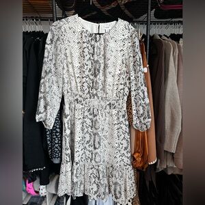 Snake print dress